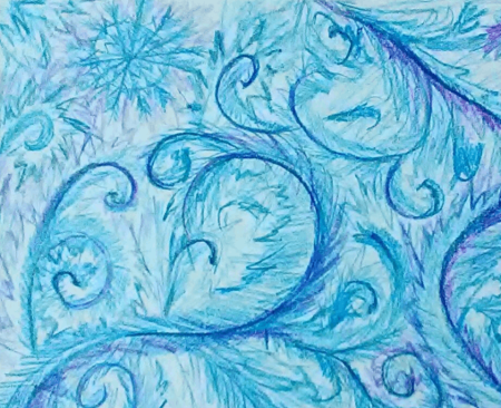 Трафарет "зимний узор"