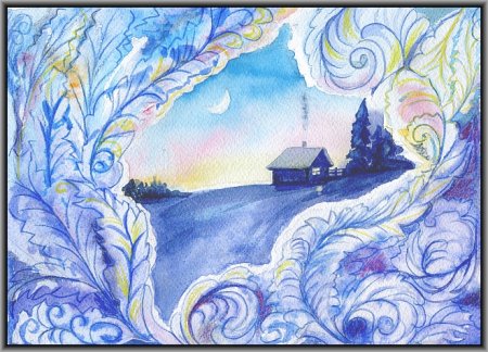 Морозные узоры трафарет для рисования