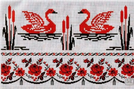 Кубанская вышивка крестом рушники