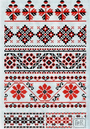 Кубанская вышивка крестом рушники