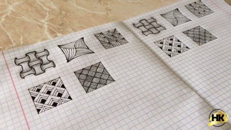 Рисунки по клеточкам ромбики