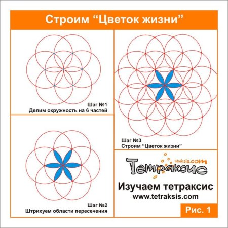 Орнамент с помощью циркуля и линейки