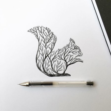 Рисование гелевой ручкой