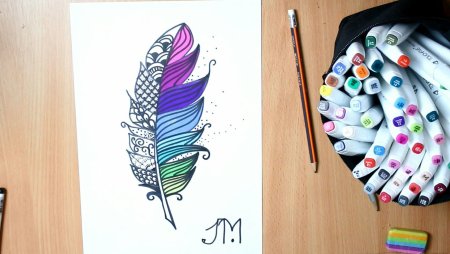 Лёгкие рисунки спиртовыми маркерами