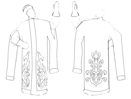 Русский народный костюм рисунок
