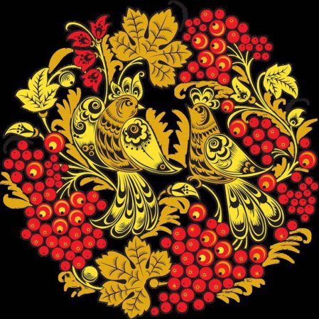 Городецкая и Хохломская роспись