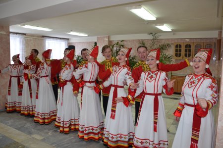Мордовские рушники с орнаментом
