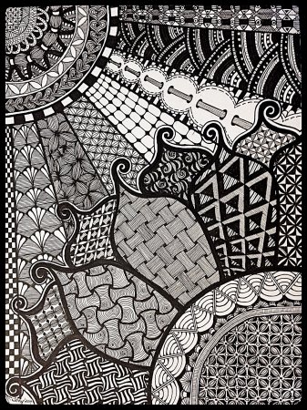 Zentangle doodling Зентангл и дудлинг
