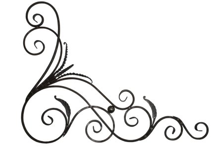 Угловые кованые узоры