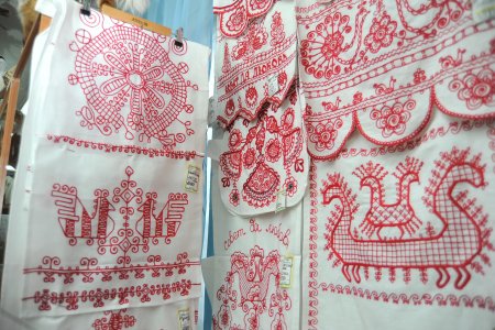 Карельская тамбурная вышивка
