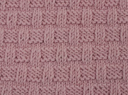 Узор Herringbone Stitch спицами