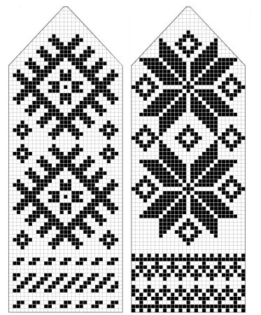 Жаккарды для варежек