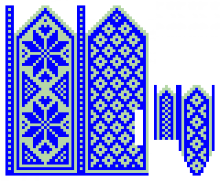 Орнаменты для рукавиц