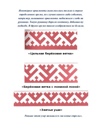 Орнаменты лесных ненцев