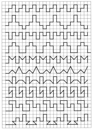 Графические узоры по клеточкам
