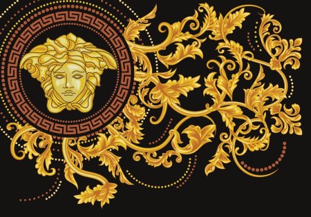 Версаче орнамент золотой