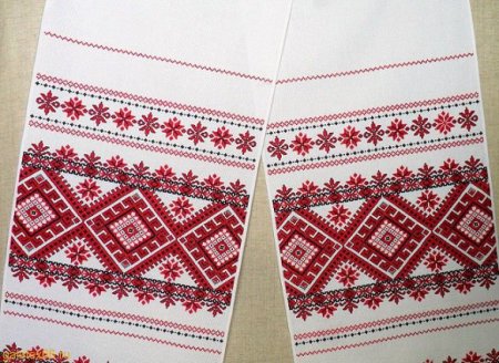 Русская народная вышивка орнамент рушник