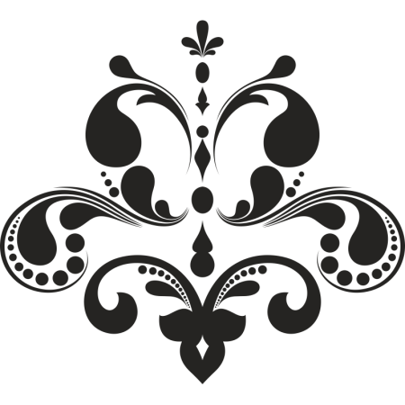 Симметричный цветочный орнамент