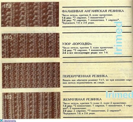 Английская вязка на спицах для начинающих