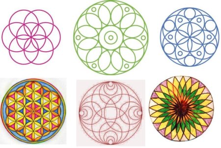 Орнамент с помощью циркуля