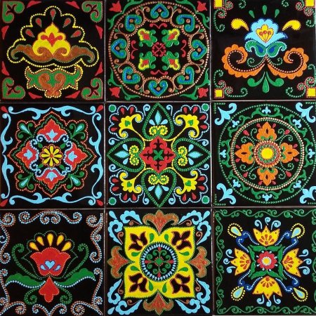 Традиционная роспись Городецкая Хохломская Городецкая