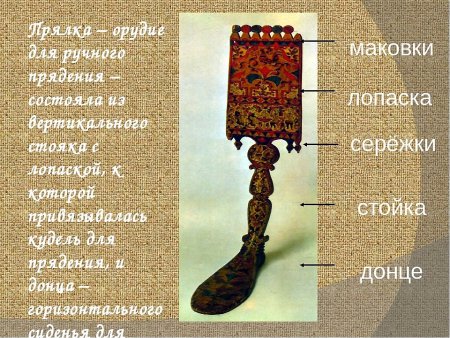 Прялки Вологодской губернии