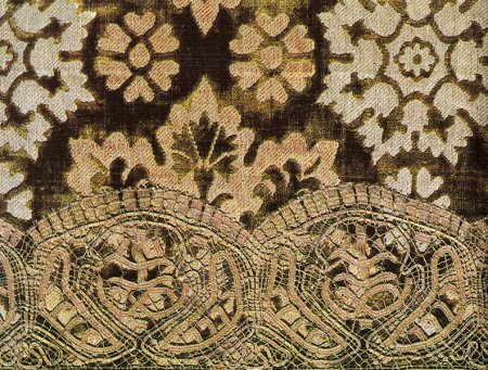 Старинная вышивка канителью