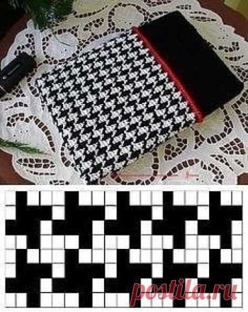 Вязка гусиные лапки спицами схема
