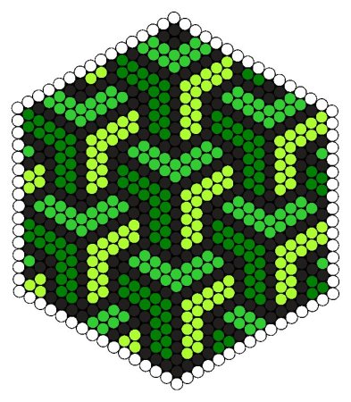 Шестиугольник из бисера