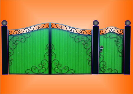 Металлические узоры на ворота