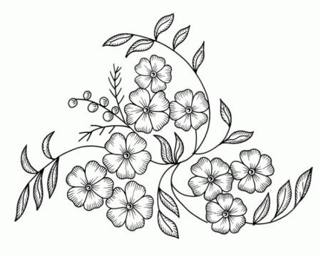 Вышивка гладью цветы