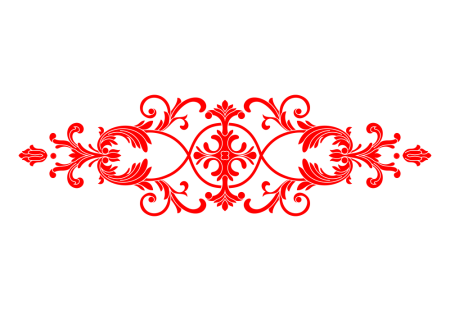 Красный орнамент