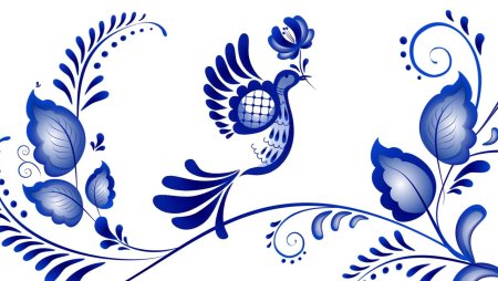 Фон для презентации Гжель
