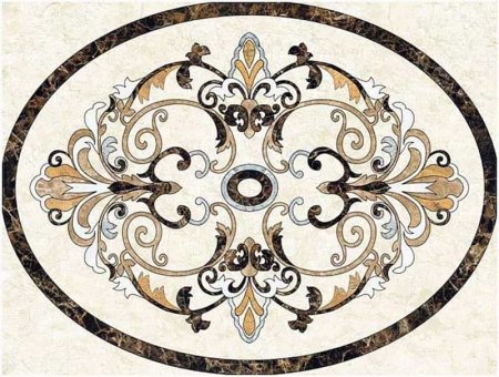 Infinity Ceramic Tiles Valentino Chiaro Roseton Chiaro 120х120