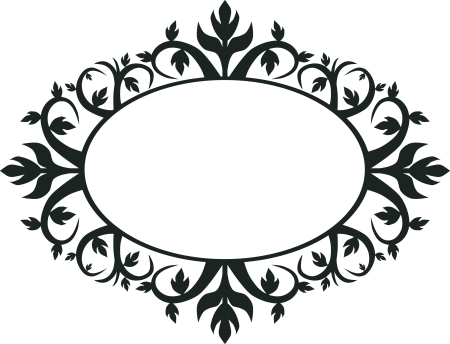 Овал узорчатый