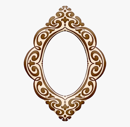 Красная рамка овал