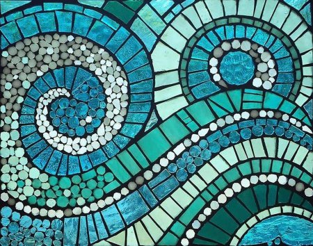 Мозаика Гауди бирюзовая