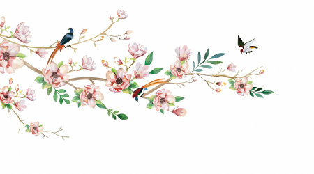Веточка с цветочками