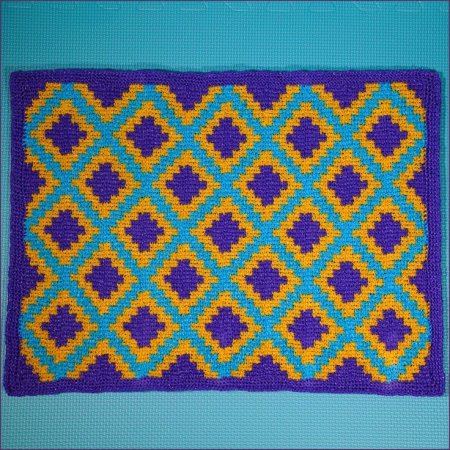 Тунисское вязание крючком для начинающих схемы с подробным