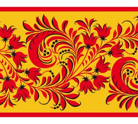 Хохломская роспись фоновая роспись