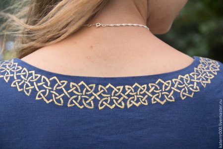 Вышивка шнуром на одежде