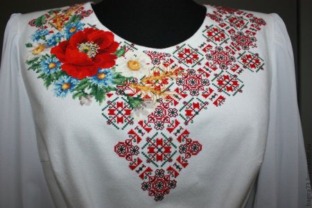 Вышивка на русской рубахе
