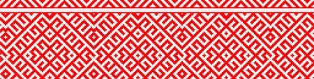 Славянский красный орнамент
