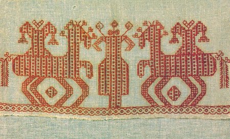 Русское полотенце с вышивкой