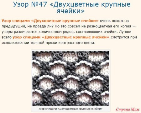 Вязка пчелиные соты спицами схема