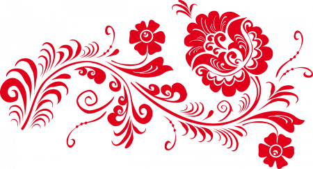 Хохломская роспись паттерн