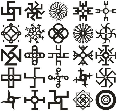 Древний солярный знак свастики