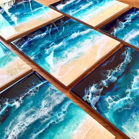 Море эпоксидной смолой Resin Art