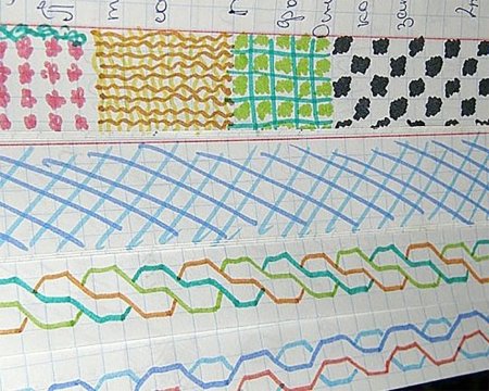 Зарисовки на полях тетради