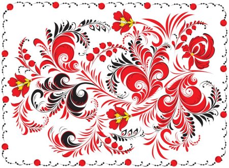 Хохломская роспись фон